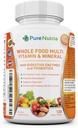 Whole Food MultiVitamin and Minerals with Probiotic Enzymes - 120 Multivitamins for Women and Men - Packed with WholeFood and Herbal Ingredients - Powerful Antioxidants for Digestive Support