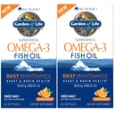 生命EPA/DHAオメガ3魚油の庭 - 南自然脳機能、心と気分サプリメント、120カウント(60ct 2-パック)