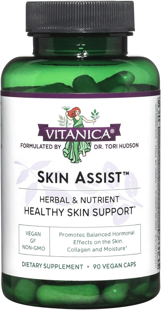 Vitanica, Skin Assist, Skin Support, Vegan, 90 Capsules