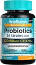 NewRhythm Probiotics 120 Billion CFU 36 Strains、3-in-1 Probiotics for Digestive Health & Immune Support with Prebiotics & Enzymes、Probioticos for Women & Men、ターゲティングリリース、60 Veggie Cap