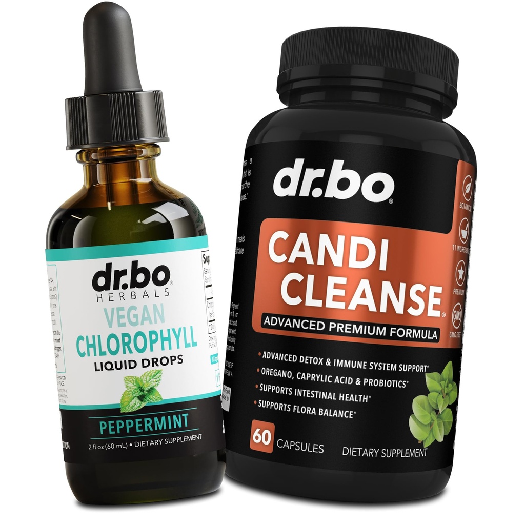 Chlorophyllの液体はボディDetox及びカンジのクレンジングを落とします-ビーガン液体クロロフィルは臭気の洗剤の内部消臭剤-余分強さのProbiotic口頭草のオレガノ及びカプリル酸のカプセルを落とします