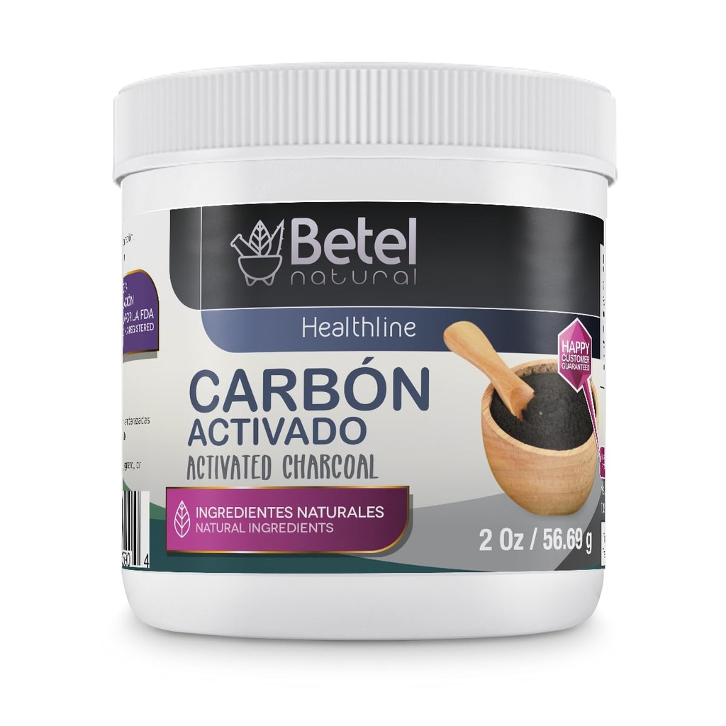 Betelの自然な優れた活動化させた木炭/カーボンActivadoの粉100%の純粋な超良い- 2 Oz