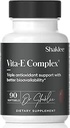 Shaklee - Vitamin E - Supports Heart, Brain, and Prostate Health -Neutralizing Damage Caused by Free Radicals Vita-E® 400 IU Tablets with Selenium and Grape Seed Extract - 90 Softgels