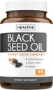 Black Seed Oil - 60 Softgel Capsules (Non-GMO & Vegan) Premium Cold-Pressed Nigella Sativa Producing Pure Black Cumin Seed Oil with Vitamin E - 500mg Each, 1000mg Per 2 Capsule Serving