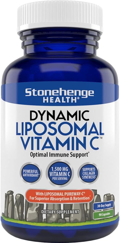 Stonehenge の健康の動的 Liposomal のビタミン C 1500mg - 90 のカプセル-高度の方式-非 GMO のヒマワリ、サポート健康な免疫システム、コラーゲンの統合及び頭脳の健康から供給される Phospholipids