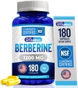 We Like Vitamins Berberine Supplement,1200mg, Pure Max Strength Berberine HCL - 180 Vegetarian Capsules (Gluten Free, Non GMO) - 90 Servings