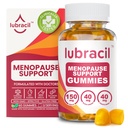 Lubracil 女性のための月経閉止グミー - ホットフラッシュ、ナイトスウェット、気分のスイング、ホルモンバランスのための月経サラウンドサプリメント - ブラックコホッシュ&アシュワガンダと毎日のビタミン - 60グミ(パッケージ1)