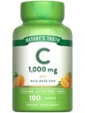 バラのヒップと自然の真理ビタミンC 1000 mg | 110カプレット | ヴィーガン、非GMO、グルテンフリーサプリメント