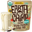 EarthChimpオーガニックビーガンプロテインパウダー - プロバイオティクス付き - 非GMO、乳製品無料、非乳製品、女性と男性のための植物ベースのプロテインパウダー、グルテンフリー - 26 サービング32 Oz(バニラ)