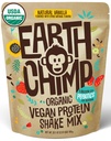 EarthChimpオーガニックビーガンプロテインパウダー - プロバイオティクス付き - 非GMO、乳製品無料、非乳製品、女性と男性のための植物ベースのプロテインパウダー、グルテンフリー - 26 サービング32 Oz(バニラ)