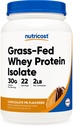 Nutricost 草フィード ホエイプロテイン アイソレート (チョコレートピーナツバター) 2LBS - 非GMO、グルテンフリー、天然フレーバー