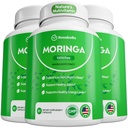 Rosabella Moringaのカプセル-純粋なMoringaの粉、エネルギー、皮、免疫及び腸の健康のスーパーフード、酸化防止剤、必須のビタミン及びアミノ酸、自然な緑のスーパーフードの補足- 180の計算で豊富な