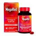 MegaRed Omega-3 Krill オイル500mgの余分強さのsoftgels (箱の40の計算) - Krillオイルの魚介のAftertaste無し
