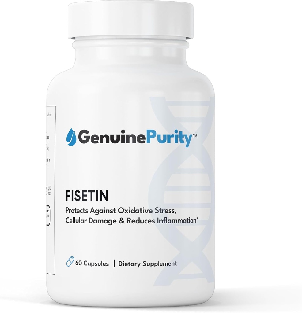 Fisetin 150mg | Supplement for Aging Cognitive Support | Pure Fisetin Supplement - Powerful Serving Size | Gluten Free, Vegan, USA Made, Non-GMO | 60 Capsules