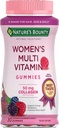 Nature's Bounty Optimal Solutions Women's Multivitamin, Immune and Cellular Energy Support, Bone Health, Raspberry Flavor, 80 Gummies, 40 Total サービング