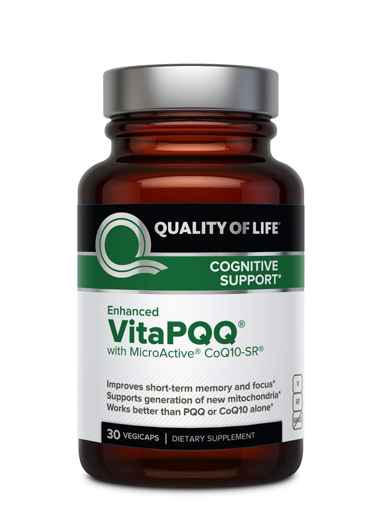MicroActive CoQ10-SRプレミアムサプリメント - アンチエイジング、メモリ、エネルギー、フォーカス、認知と心臓の健康 - 30ベジカプス