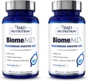 1MD Nutrition BiomeMD Probiotics | 62 Billion CFUs, 15 Comprehensive Strains - Pro & Prebiotics | Doctor-Formulated for Digestive Health & Immune Support | 60 Capsules