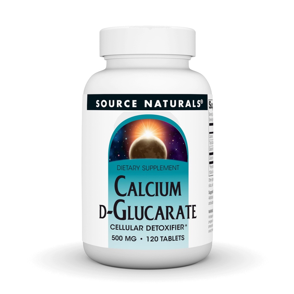 ソースナチュラル - カルシウムD-グルカレート、500mg