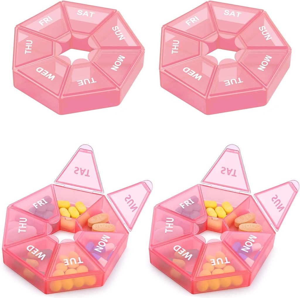 週刊の丸薬のオルガナイザーの大きい7日の丸薬箱のオルガナイザーのビタミンの魚油の丸薬の補足の関節炎の友好的