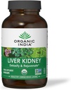 ORGANIC INDIA Liver and Kidney Cleanse Detox Repair - Herbal Supplement - Cleanse & Rejuvenate, Supports Healthy Liver & Kidney Function, Vegan, USDA Certified Organic, Non-GMO - 180 Capsules