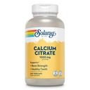 Solarayカルシウムクエン酸塩1000mg - ケレートカルシウムサプリメント - 骨の強度と健康的な歯をサポート - 消化しやすい - 60日間保証、ビーガン - 60の給餌、240ベジキャップ