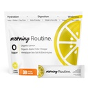 ROUTINE モーニングデイリーハイドレーション | アップルサイダーワインガー、レモン、シーソルトの電解質パウダーパケット | Keto & Paleo-Friendly 電解液ドリンクミックス(30パック)