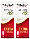 MediNatura T-Relief 余分な強さのクリームのアルニカ +12 背部痛みの接合箇所の痛み及び剛さ、女性及び人のための全ボディ速い代理の救助- 3 つの oz (2 パック)のための自然な緩和の活動