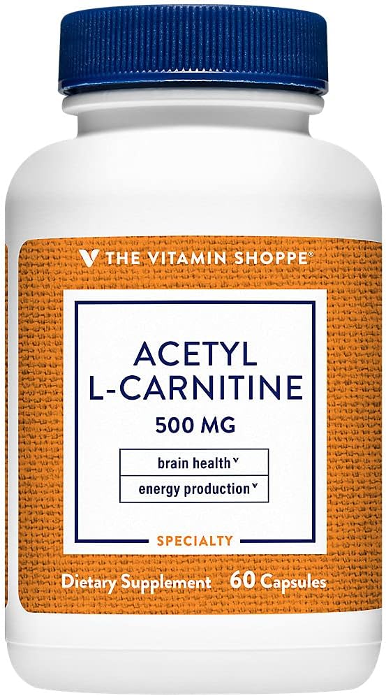 ビタミンShoppe Acetyl-L-Carnitine 500mg - 健康な頭脳及び記憶機能をサポートし、エネルギー生産を促進して下さい– CarnipureTMはL-Carnitine (60カプセル)の最も純粋な形態を提供します