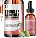 Soursop Graviolaの液体の低下-Sea Moss、細胞の再生のためのSoursopのビターの液体、免疫ブースト、リラックス、酸化防止、エネルギー- 2 Fl Oz