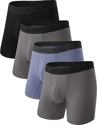 BAMBOO COOLの人の超通気性の下着、ComfortFlexible Waistband、Multipackが付いている乗るボクサーの報告書無し