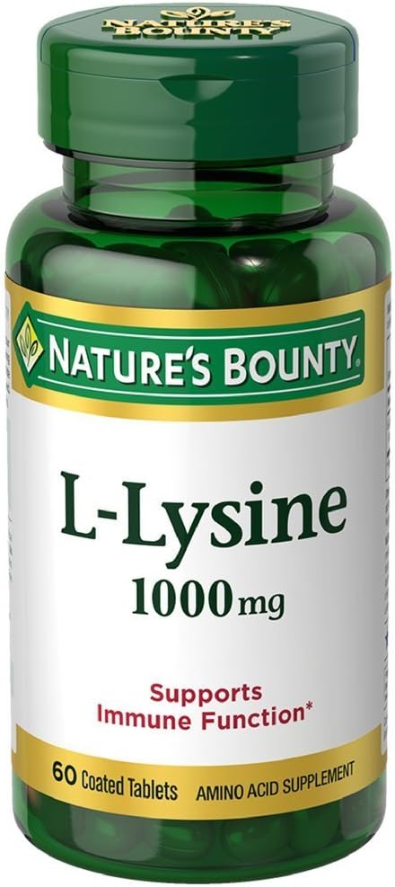Nature's Bounty L-Lysine 1000 mg錠60 ea(6のパッケージ)