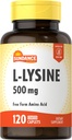 Sundance L-Lysine 500mg | 120 Caplets | Free Form Amino Acid | Vegetarian, Non-GMO, and Gluten Free Supplement
