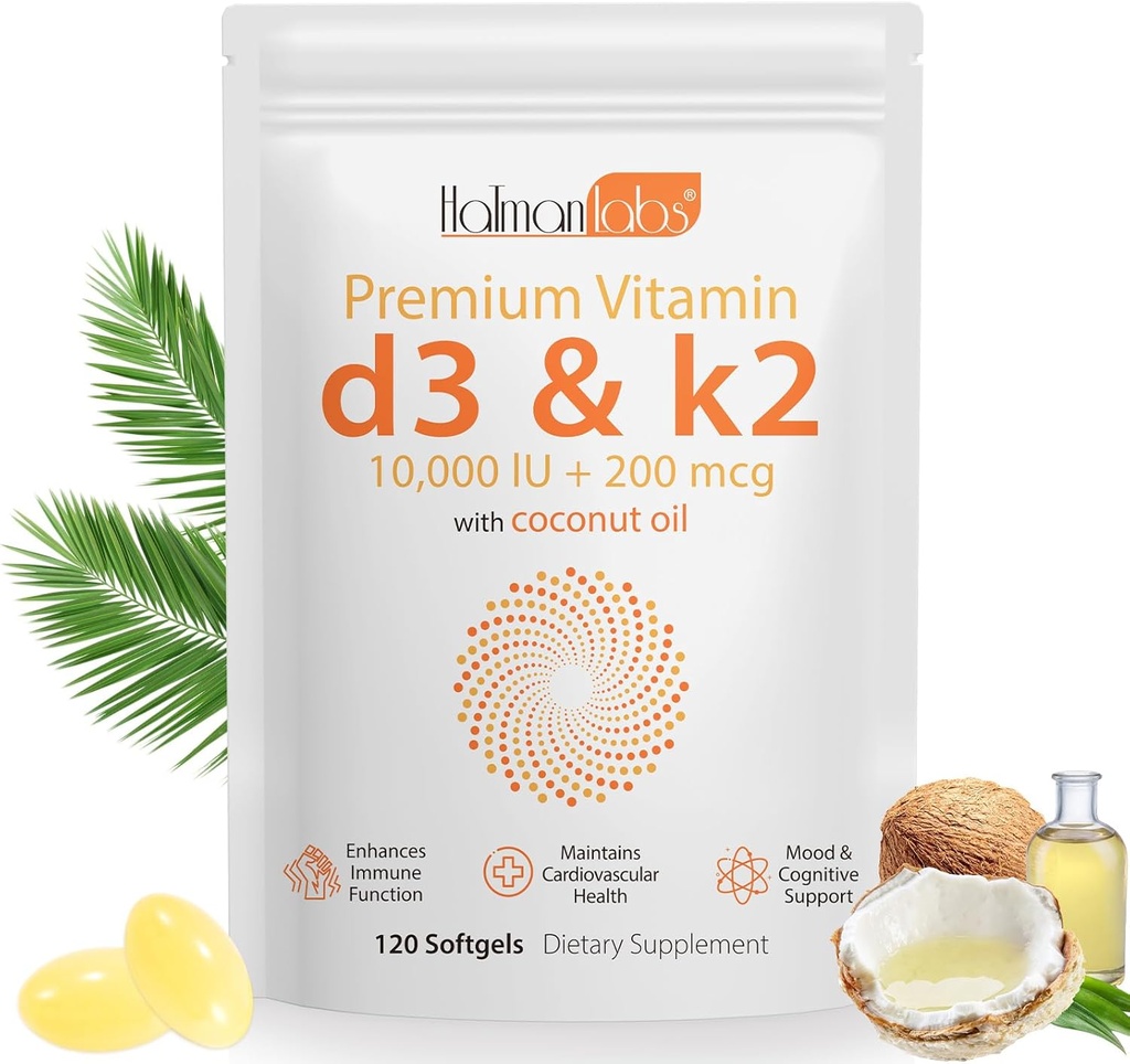 ビタミンD3 K2の補足のSoftgel、10000 IUのビタミンD3 K2のSoftgelは免疫、中心、歯及び骨の健康、GMO、グルテン、大豆の放します
