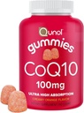 QunolのCoQ10のグミー、100のmg、おいしいGummyの補足、助けは中心の健康、60のctを支えます