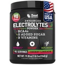ゼールナチュラルズ電解液の粉の回復飲み物(90のサービング チェリーリメード) w 0 砂糖 +BCAAs +B-ビタミン 電解液サプリメント w カリウム亜鉛 & マグネシウム 給水用 - Keto Electrolytes
