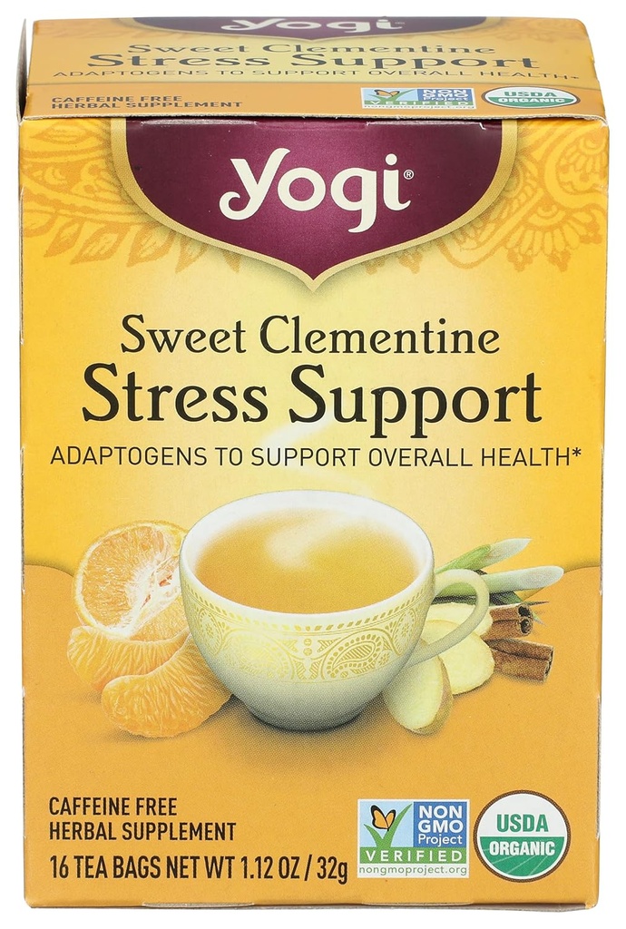 Yogiの茶有機性甘いクレメンチンのストレス サポート補足、16の計算