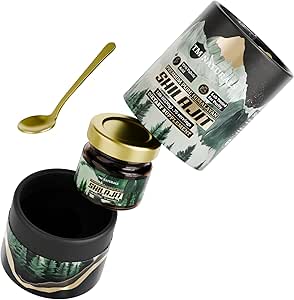 Shilajit Resin - 75% Fulvic Acid, 85+ Trace Minerals, Supports Vitality & Stamina - Includes Steel Spoon, 30g, Lab Tested for Purity