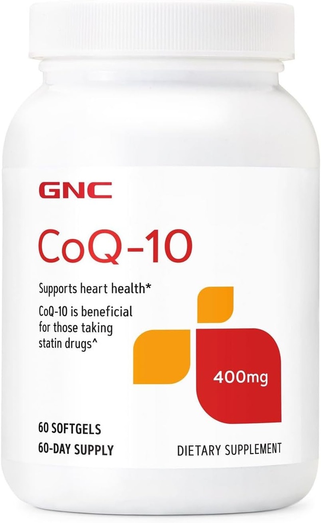 GNC CoQ-10 400mg | 心の健康をサポート | 60カウント