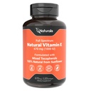 ミックストコフェロールによるNaturariis Sunflower Vitamin E 670mg(1000 IU) | エッセンシャルスキンビタミン&免疫サポート | 非GMO、大豆&グルテンフリー | 120 Softgels