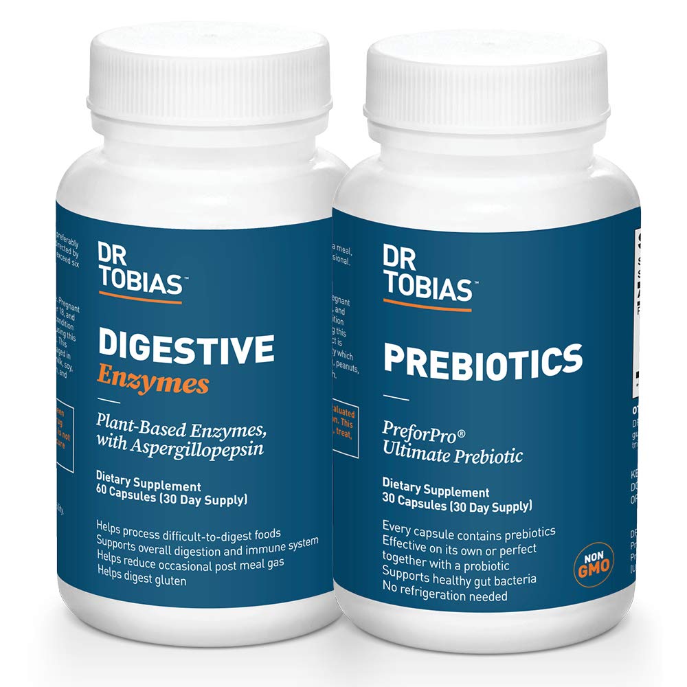 Dr. Tobias Prebiotics & Digestive Enzymesは、消化器の健康のためのバンドル
