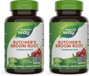 Nature's Way Butcher's Broom Root、伝統的な脚静脈サポート*、100ビーガンカプセル(パッケージ2)