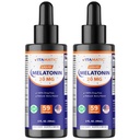 Vitamatic 2パックのMelatonin 20mgの液体の低下- 2つのflのoz (59のml)それぞれ-自然な果実味-非GMOの大人の菜食主義者の補足