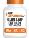 BulkSupplements.com オリーブリーフエキスカプセル - オリーブリーフサプリメント、オリーブリーフカプセル - 免疫サポート、グルテンフリー、サービングあたり1カプセル、240ベジカプセル(パッケージ1)