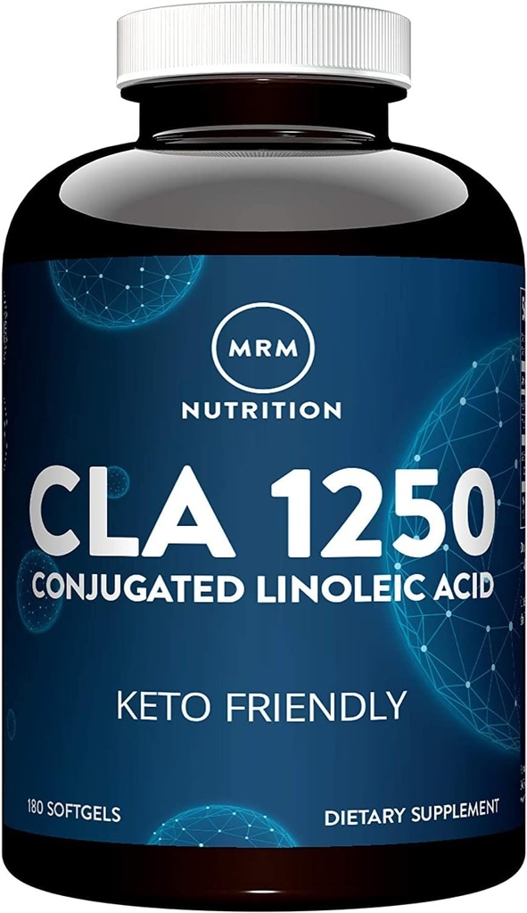 MRM栄養 CLA 1250 | ケトフレンドリー | 80% CLA 高効力 | カプセル当たり1000mg CLA | 健康な脂肪 | グルテンフリー | 30 サービング