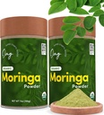 OMG! Superfoods Pure and Organic Moringa Powder - USDA Certified Moringa Oleifera, Great Source of Calcium, Iron, Vitamins A & E - 7 Oz (2 Pack)