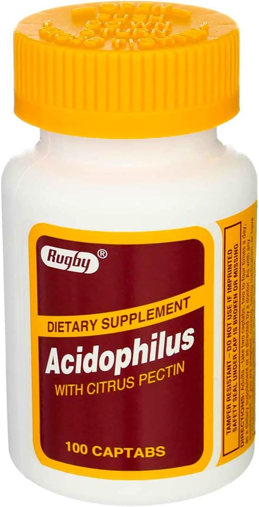 ラグビーのAcdophilusの余分強さw/L-sporogenesラグビーによる100のCaptabs