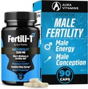 Fertili-T マン 男性の生殖能力サポート | 1500 MG | 90 カプセル | ブースツ 精子健康・エネルギー・ウェルネス | 自然豊饒を最適化 | 飲みやすい (1)