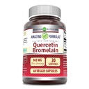 Bromelain 165 Mg Veggie Capsules Supplements   非GMO | グルテンフリー | アメリカ製 | ベジタリアン向け (60)