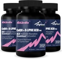 サービングごとのCoQ10 100mg + R-Lipoicの酸200mg、3か月の供給、5Xまで改善された吸収、中心の健康および認知健康180のカプセルのためのR-Lipoicの酸/CoQ10の補足