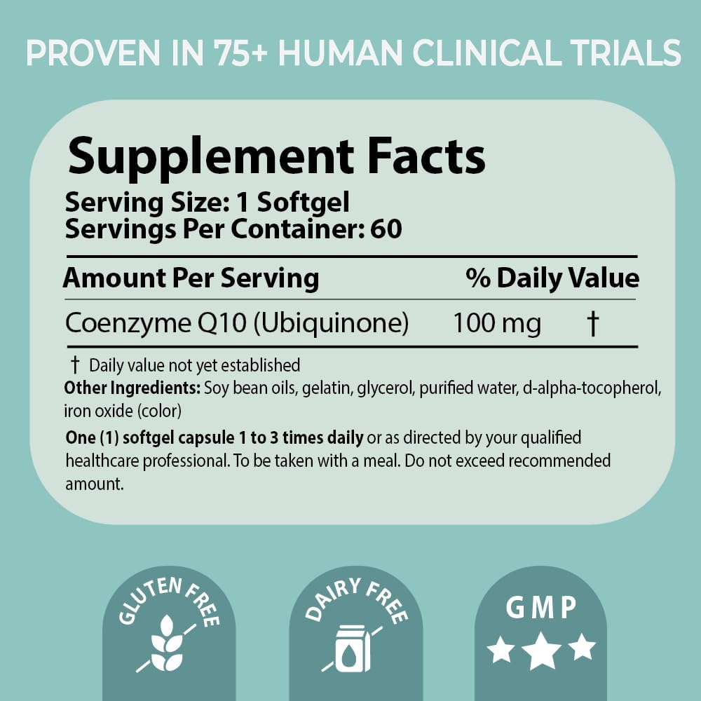 Pharma Nord Bio-Quinone Gold Coenzyme Q10 100mg | 独自のCoQ10 | 高吸収性 | エネルギー・心臓の健康・豊饒支援の必須抗酸化剤 | 150 Softgels